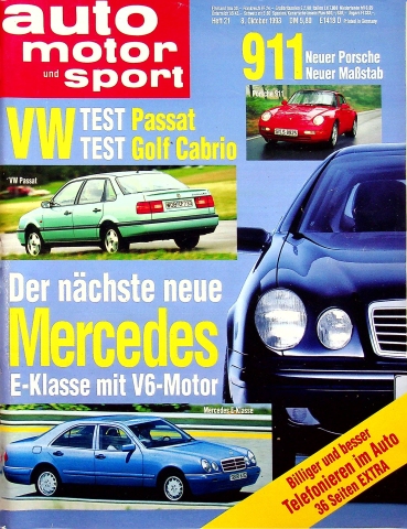 Deckblatt Auto Motor und Sport (21/1993)